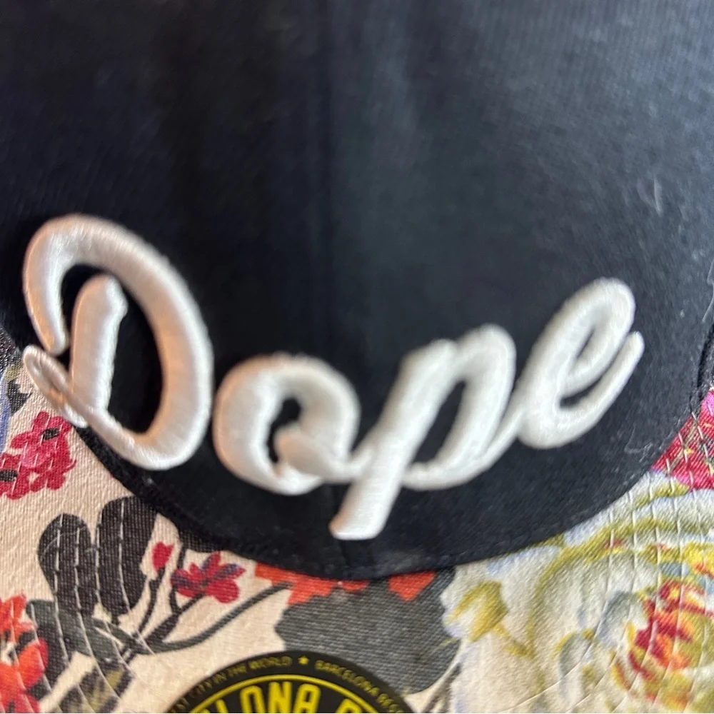 Dope Cap with Floral Brim SnapBack